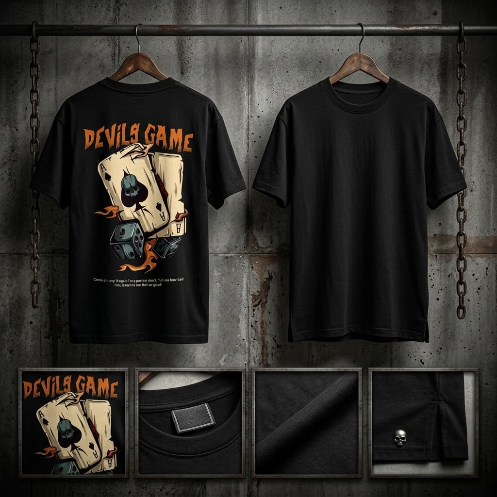 Devils Game Oversized T-Shirt