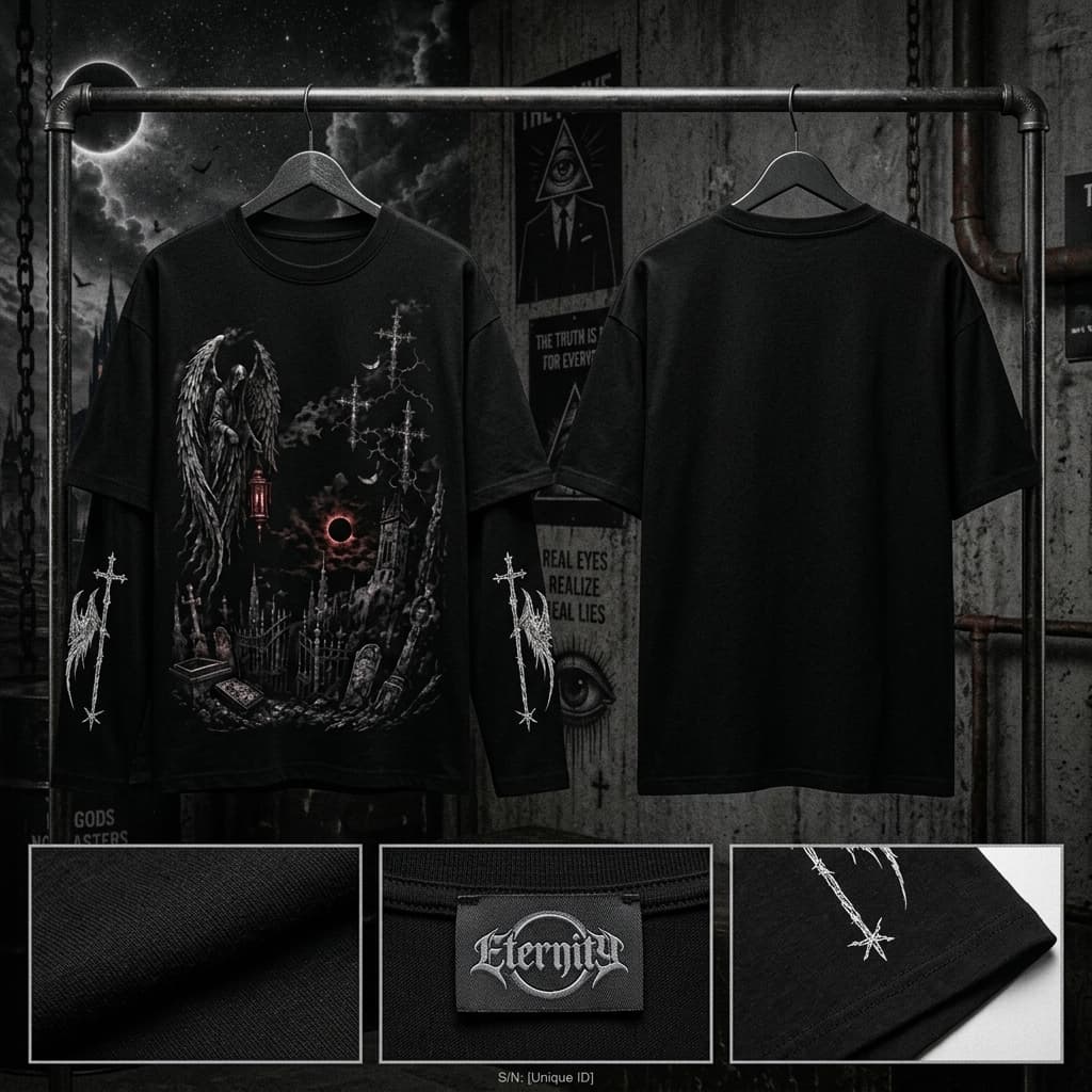 Gothic Graphic Full Sleeve Streetwear